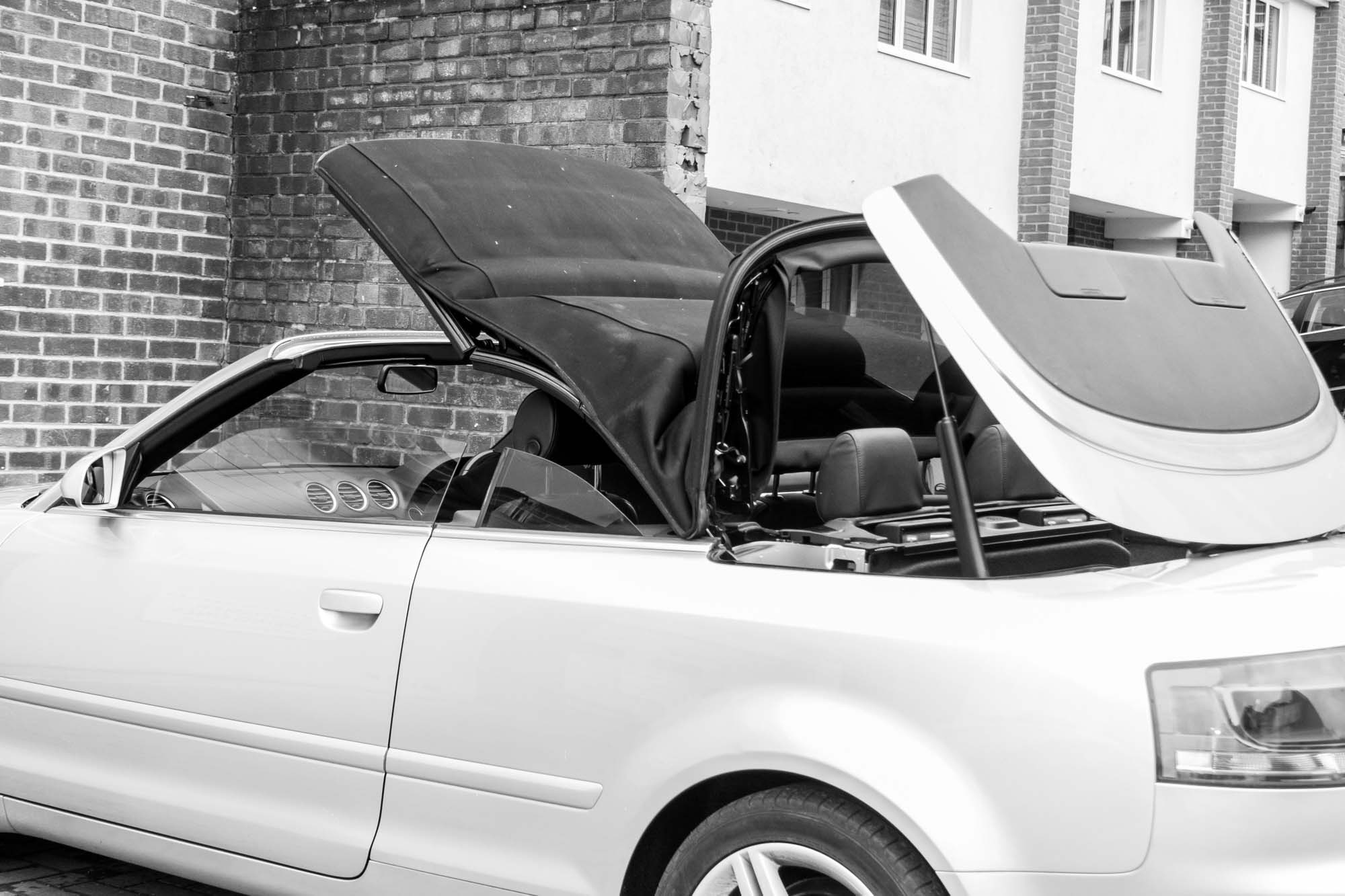 audi a4 soft top removal